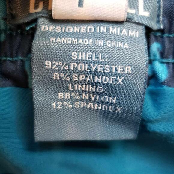 Capelle Shorts Mens Large L Swim Trunks Drawstring Lined Boardshorts Surf Blue - Picture 10 of 12